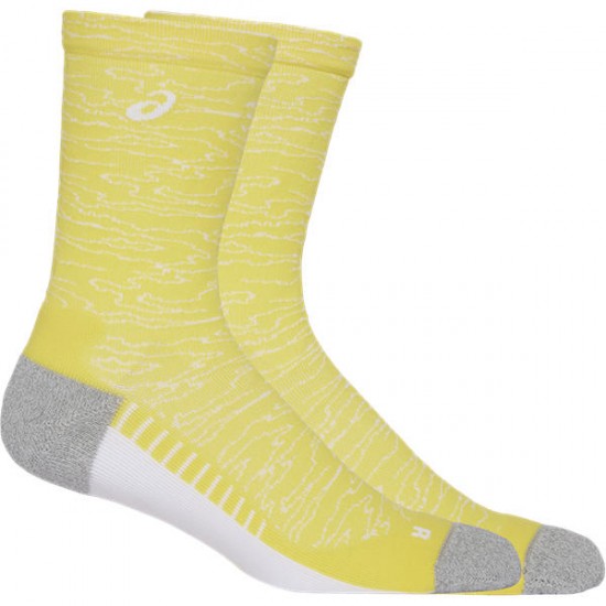 ASICS PERFORMANCE RUN SOCK CREW YELLOW