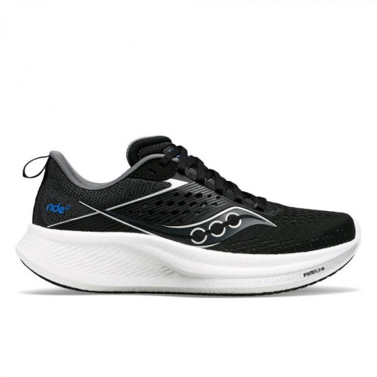 SAUCONY RIDE 17- BLACK/WHITE