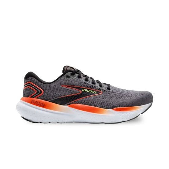 BROOKS GLYCERIN 21-GREY/MANDARIN RED/GREEN