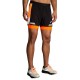 BROOKS Run Visible 5 2in1 Short 2.0 -Black/Ecru/Fluoro Flash