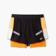 BROOKS Run Visible 4 2in1 Short 2.0donna- Black/Ecru/Fluoro Flash