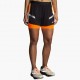 BROOKS Run Visible 4 2in1 Short 2.0donna- Black/Ecru/Fluoro Flash