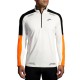 BROOKS Run Visible 1/2 Zip 2.0- Ecru/Fluoro Flash/Black