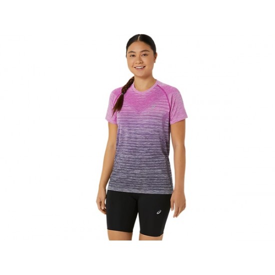 ASICS SEAMLESS SS TOP-Bold Magenta/Blue Expanse