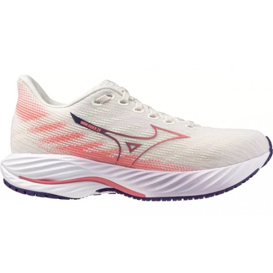 MIZUNO WAVE RIDER 28 donna-Snow White/Camellia Rose/V.Ind