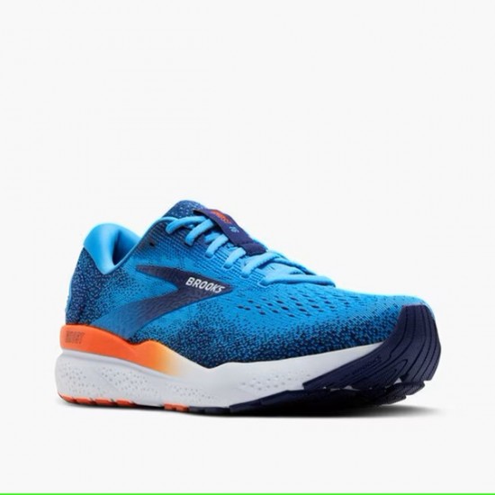 BROOKS GHOST 16-Bonnie Blue/Blue Ribbon/Orange