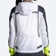 BROOKS Run Visible Convertible Jacket - White/Asphalt/Nightlife